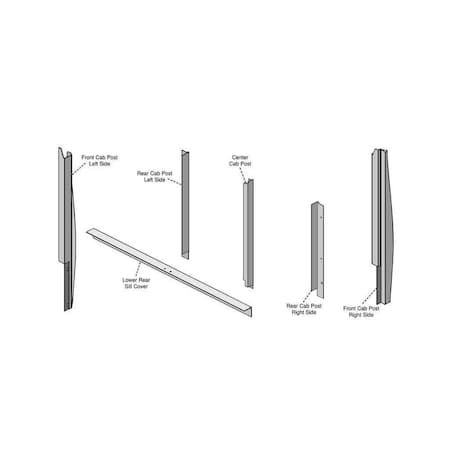 Aftermarket Fits Case IH 7189 Magnum Series Corner Post Kit 4187-KM